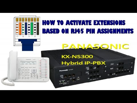 PANASONIC KX-NS300 HYBRID IP-PABX SYSTEM | HOW TO ACTIVATE EXTENSIONS BASED ON RJ45 PIN ASSIGNMENTS